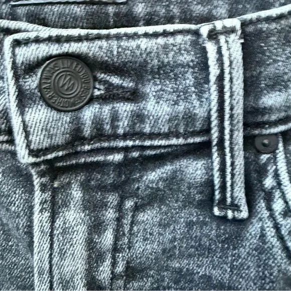 Mother The Insider Crop Step Fray Jeans Train Stops 27 High Waist Ankle Raw Hem - Picture 7 of 8